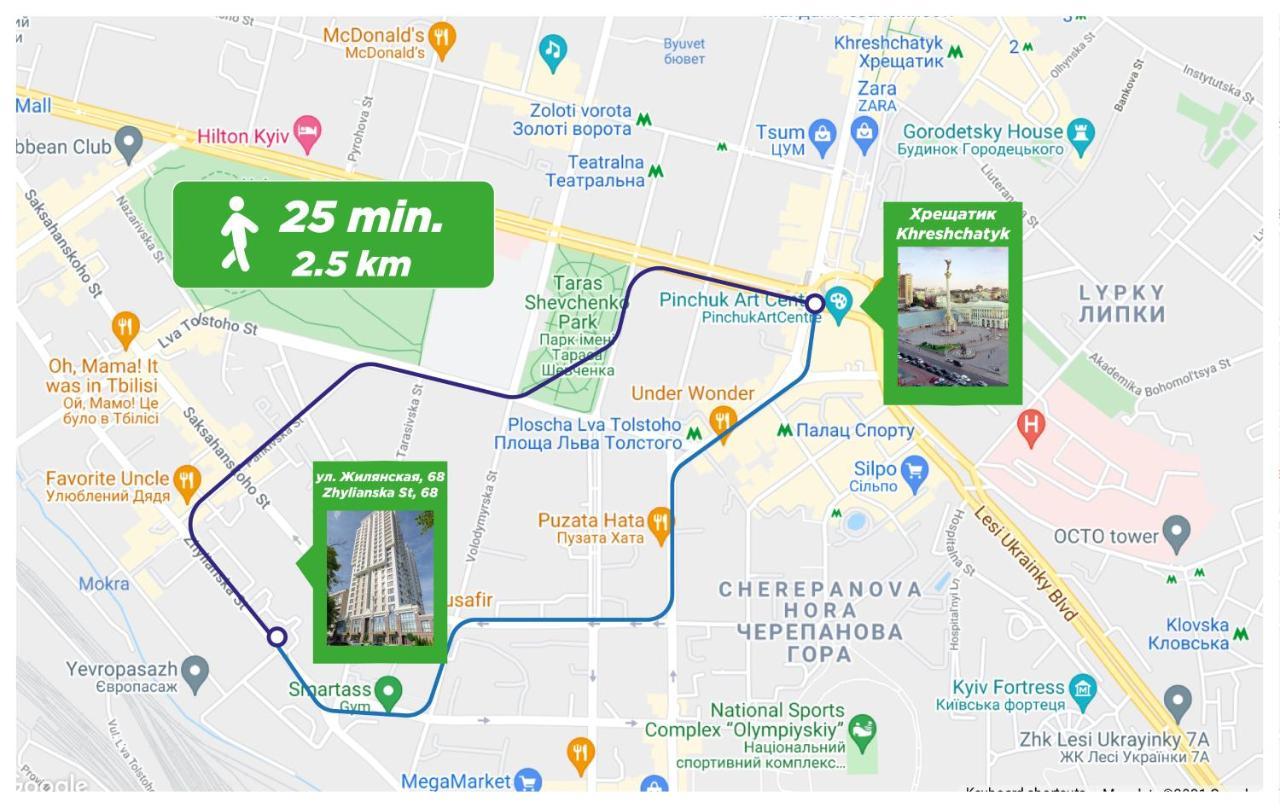 Petrovdom Ж38 In Luxury Apartments At 68 Zhylyanska Street,38 Perlyna Kiev Dış mekan fotoğraf